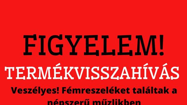 Termékvisszahívás! - Ne egyétek meg, mert veszélyesek lehetnek -Fémreszeléket találtak többféle müzliben is