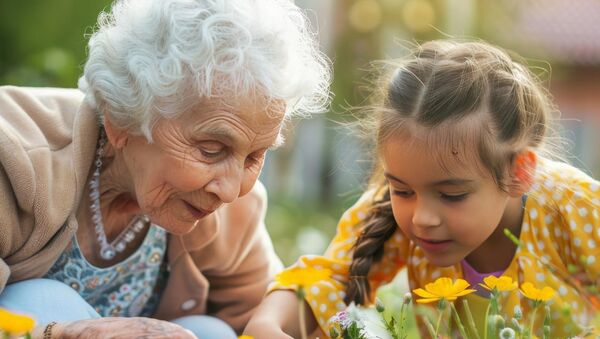 Nagymama ajándéka: Mese a nagymamáról, unokájáról, és a közös kerti élményekről