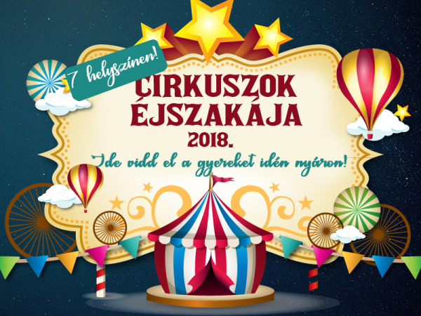 Cirkuszok Éjszakája 2018: ezt a napot tuti imádni fogják a gyerekek! - Részletes programleírás és helyszínek, ahova mehettek
